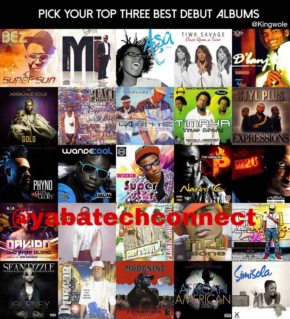 yabatechnow's tweet photo. Reply with your top 3 debut albums

#music #Album https://t.co/PSJjRD9WVy