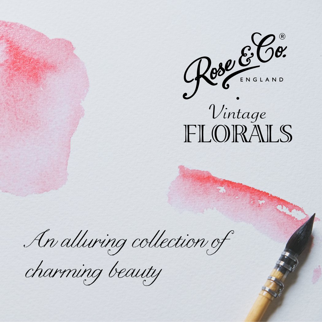 Our Vintage Floral collection takes design inspiration from beautiful watercolours and modern shapes #roseandco #vintagefloral
