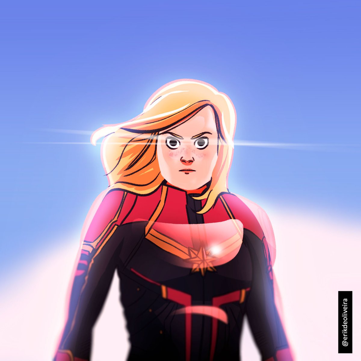 Trailer novo, arte nova! #capitainmarvel #marvel #comic #hq #dc #caroldenvers #ilustracao #illustration #art #instagood #concept #conceptart #conceptartist #design #digitalart #graphic #draw #drawing #sketchbook #artbook #sketch #capitamarvel