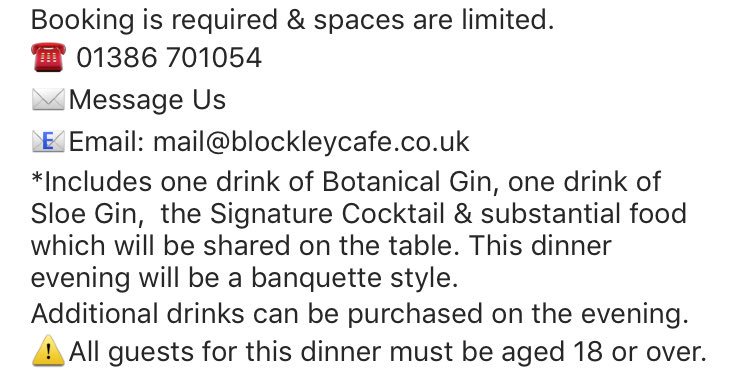 CultureCotswold's tweet photo. Take a visit to @BlockleyCafe TODAY!
View information below or call them before heading over to them today!
#Cotswolds #Blockley #BlockleyCafe #Discover #Travel #CotswoldLife #Cotswolds_Culture #Polo #PoloGin #Gin #CotswoldStyle https://t.co/jsDCrCj3Jp