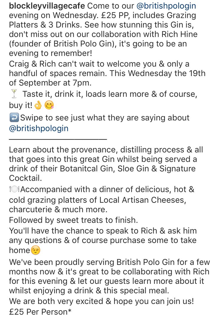 CultureCotswold's tweet photo. Take a visit to @BlockleyCafe TODAY!
View information below or call them before heading over to them today!
#Cotswolds #Blockley #BlockleyCafe #Discover #Travel #CotswoldLife #Cotswolds_Culture #Polo #PoloGin #Gin #CotswoldStyle https://t.co/jsDCrCj3Jp