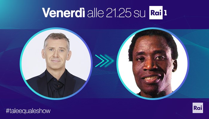 taleequaleshow's tweet photo. 🔄 Da #AndreaAgresti a #AfricSimone
Venerdì 21.25 #Rai1 #taleequaleshow https://t.co/xoWHn4pg7s