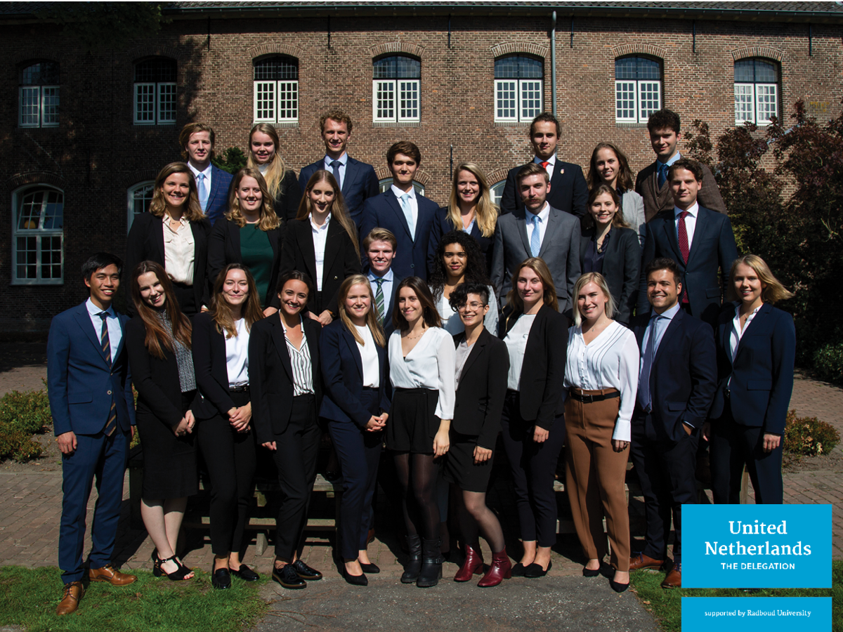 UnitedNL's tweet photo. With great joy, we present the 16th Delegation of United Netherlands! https://t.co/NsF2tx20nv #MUN #diplomacy https://t.co/jiB3SjGCed