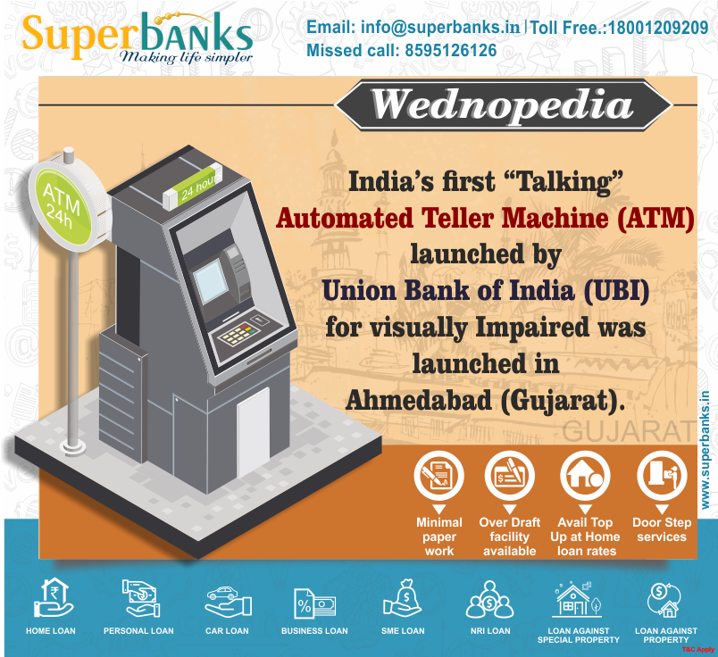 superbanks_in's tweet photo. The ATM by the Union Bank of India is first-of-its-kind for the visually challenged

#ATM #UnionBankofIndia #gujarat #firstlaunched #talkingATM #facilities  #india #finance #banking #financialservices #loan #superbanks #instantapproval  #WednesdayMotivation #Wednesday https://t.co/bvozgPOXop