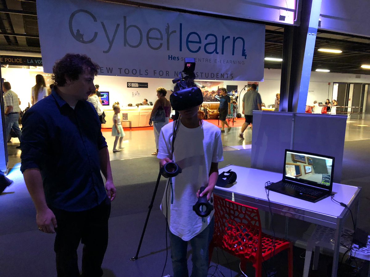 ICT_Sierre's tweet photo. Du 14 au 23 septembre, découvrez grâce à @TheCyberlearn des applications VR et AR de eLearning sur l'espace "école du futur" au Comptoir Suisse à Lausanne #VR #AR #eLearning #Cyberlearn https://t.co/LhF1FwI2OE