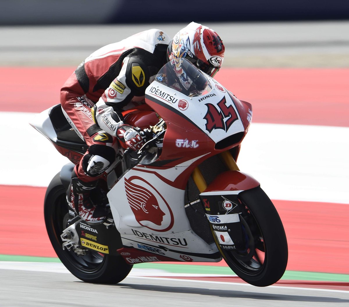 honda_team_asia's tweet photo. Its race week!⚠️🏁ready for the action? #wheeliewednesday for @tetsuta45 #moto2 #honda #teluru #aragongp #aragon #motorland https://t.co/Itc0sOD8OF