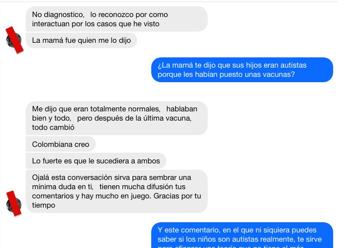 juansotoivars's tweet photo. Conversaciones con una chica antivacunas que se despide de mi Facebook después de que yo dijera que a los hijos de padres antivacunas deberían vacunarlos contra la voluntad de sus progenitores. Me reafirmo en lo que dije: hay que vacunar a esos pobres niños. https://t.co/zZubfTNpmk