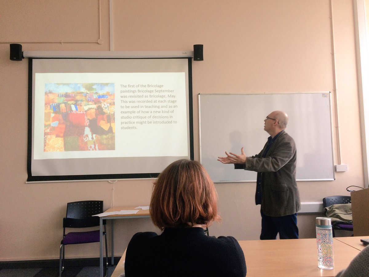 KatieBrute's tweet photo. Digital as tactical - using digital technologies to inform material practice through immediacy in documentation and virtual previsualisation. The future of teaching painting as a practice with digital native learners @JohnMcClenaghen #TeachingPainting #WGUEngage2018 @GlyndwrUni https://t.co/oqbxZjrVeb