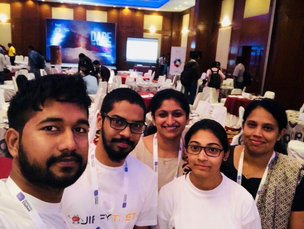 Jiffy_TEST's tweet photo. @runJiffy the ultimate single zero-coding solution that helped Option3 to battle it out at Step-In Forum #TestAutothon 2018. Read more to know how: https://t.co/xyZl11c2So 
.
.
.
#JiffyTEST #TestAutomation #StepInForum2018 #TestAutothon https://t.co/GvkI5NnqPg
