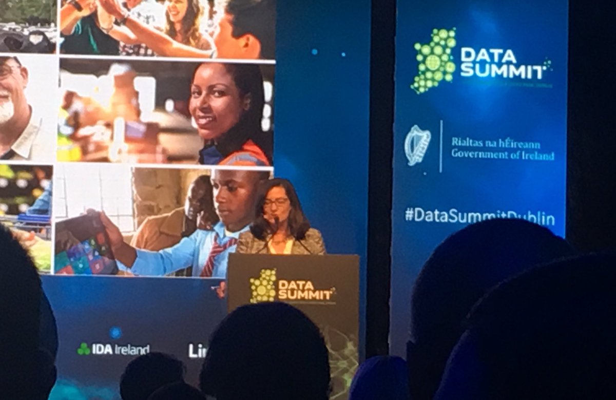 stephand90's tweet photo. “What we’ve experienced so far is just the beginning” - @JulieSBrill of @Microsoft on #AI and its societal implications at #DataSummitDublin @DataSummit2018 https://t.co/Rl0cOqleIl
