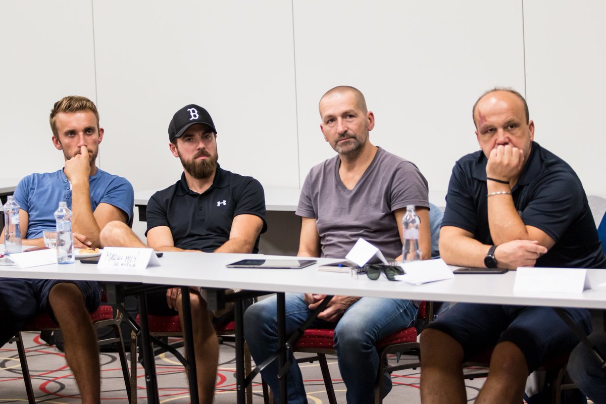 More than 35 goalie coaches including <a href="/KosaPeter/">Kosa Peter</a> all over the Slovakia have attended the coaching conference in Zvolen. Special guest from overseas is @goalietraining who has lectured about the off-ice practice and recovery for the goaltenders.