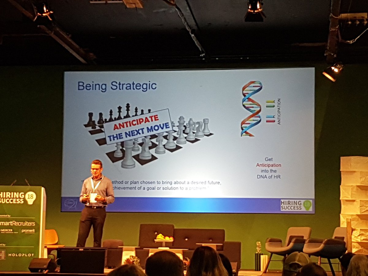 EmployerBrandPL's tweet photo. Anticipation should be a part of HR's DNA #hire18 #futureofHR #strategy https://t.co/fSGeODIV93