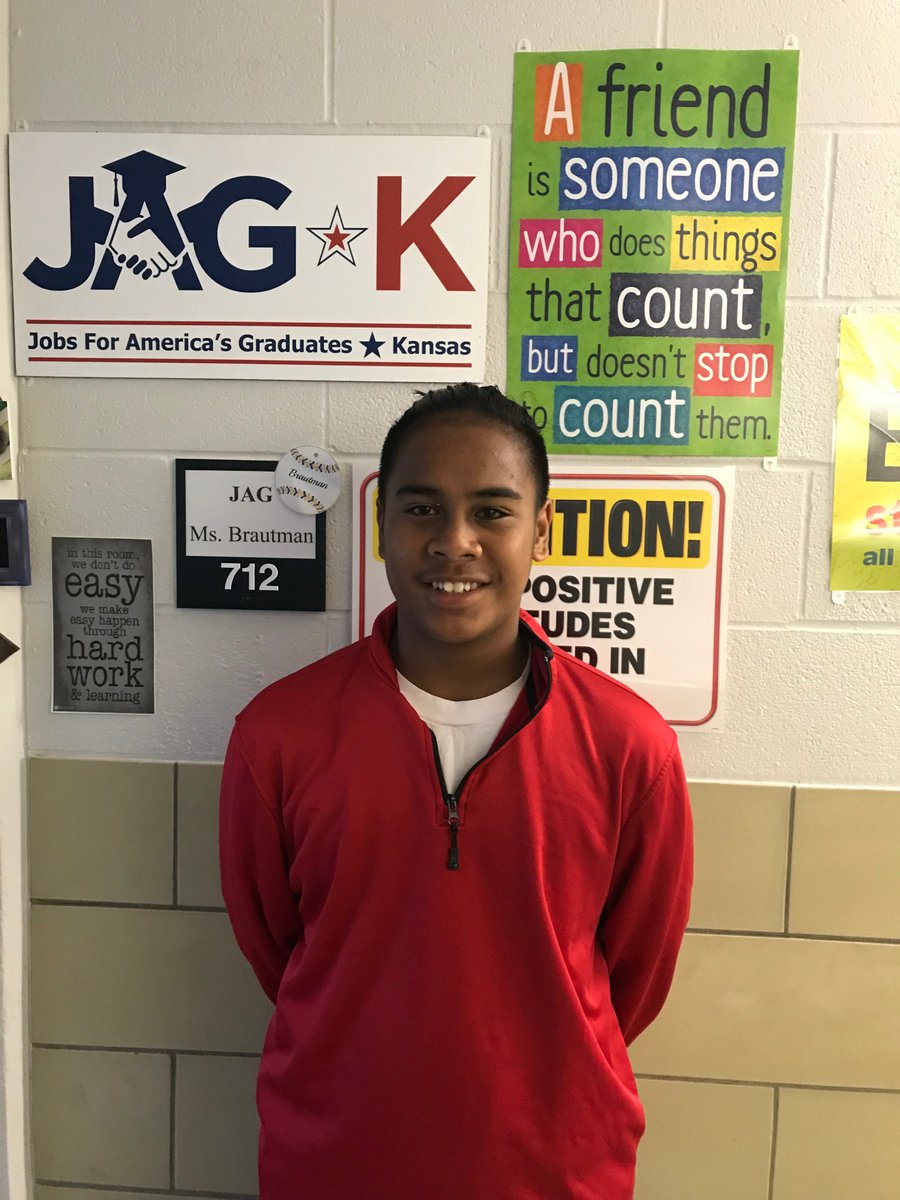 ArkCityJAG's tweet photo. Meet our September Student of the Month.

"I was not sure what to expect when I came to Jag-Kansas ArkCity, but in the last few weeks I have had fun learning lots of stuff about the real world and how to be a better person and a better leader for my classmates and my school." ~HJ https://t.co/mVEYW0QImN