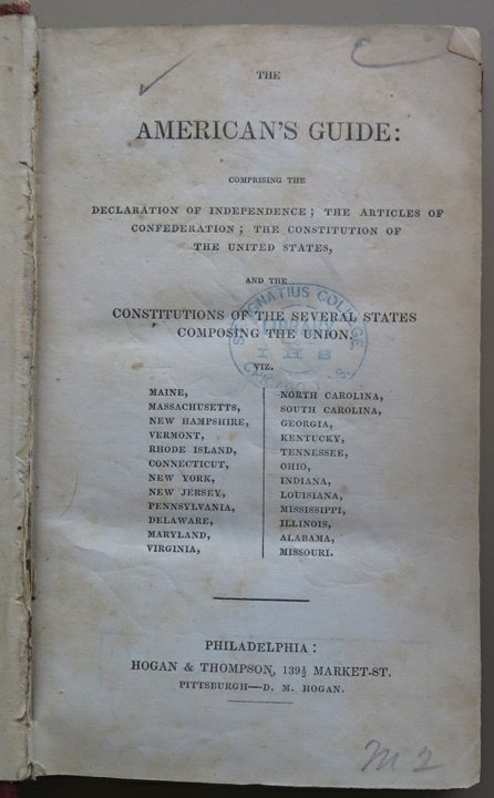 JesuitProject's tweet photo. Chicago Jesuits had a small but fascinating collection of law books, including this 1850 volume from Philadelphia. https://t.co/XYrdYfkHX5 @LUCArchives https://t.co/SGkVjSX3A4