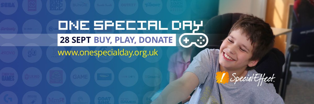 SamuraiSiege's tweet photo. Proud to support @SpecialEffect for #OneSpecialDay on September 28th! You can find out more about this awesome initiative at https://t.co/es0L2HlLVB https://t.co/yy40cBnt1q