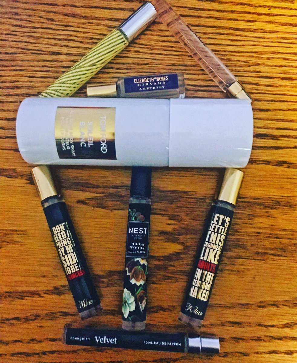Storm24Jenkins's tweet photo. Hereβs my latest 8 rotation scents for a great summer to fall transition all at @Sephora warm/spicy /woodsy profiles for the #Scorpio in me ! @NESTFragrances @TOMFORD @pinrose @ElizandJames @chloefashion @Bykilian #commoditygoods #fragrance https://t.co/YBcEMeceRf