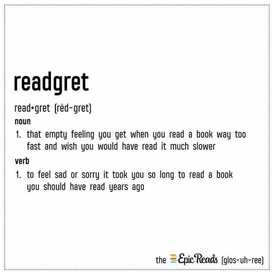 goodreads's tweet image. The word of the day is... (via @EpicReads)