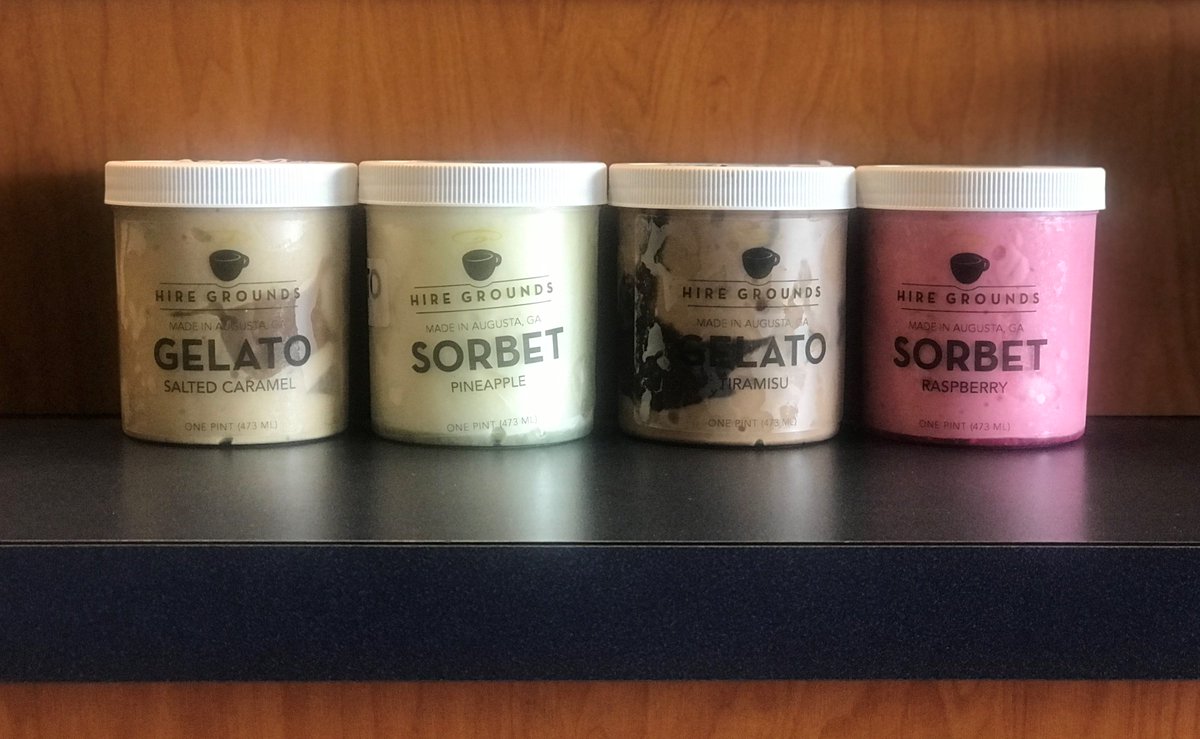 HireGroundsCafe's tweet image. Stop by Hire Grounds Café tomorrow to try your favorite gelato flavors! Enjoy knowing that every delicious bite your take is advancing local people’s career searches: ow.ly/eLgt30lSdLv . #GelatoForJobs #GoodCoffeeGoodKarma #GoodwillWorks