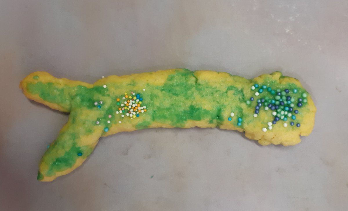 SimonPolyLabSA's tweet photo. It's #wormwednesday. Nikki, my student baked these #polydorid cookies, stained with methyl green. But they look more like #Histriobdella 😁 https://t.co/U8n37H4PbF