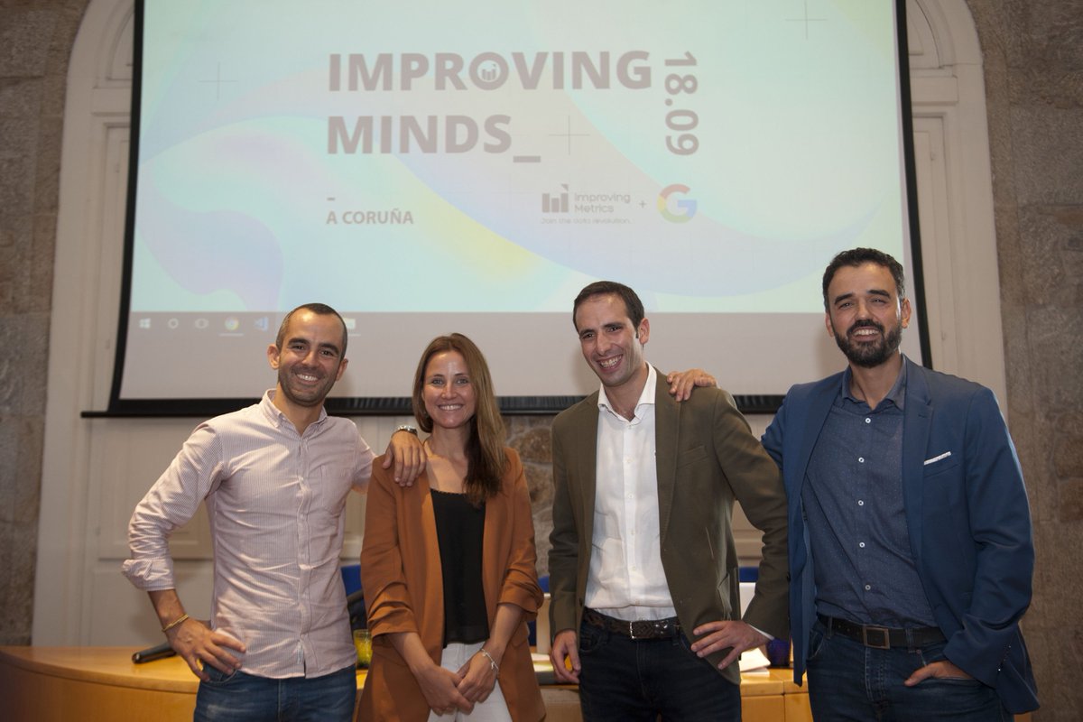ImprovngMetrics's tweet photo. Gracias a los asistentes de #improvingminds, podemos asegurar que el evento fue un exitazo gracias a vuestras #sonrisas.😃😃😃 Gracias a clientes, #Improvers y amigos de los datos. A todos os decimos: join the data revolution.
#evento #branding #data #datology #visionartificial https://t.co/askX8nrPH2