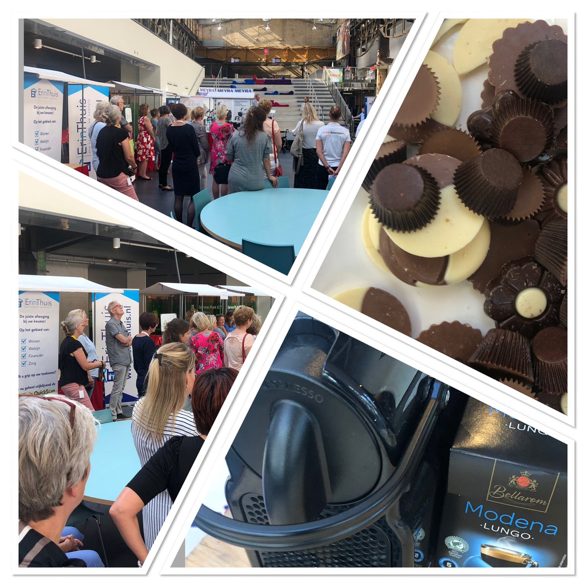 Erin_Thuis's tweet photo. Als ErinThuis staan we met koffie en een chocolaatje tot vanavond 20.00 uur tot uw beschikking voor vragen en informatie met betrekking tot wonen, financiën, service en gemak. 
ROC Hengelo aan de Gieterij. https://t.co/mfjMA2US8n