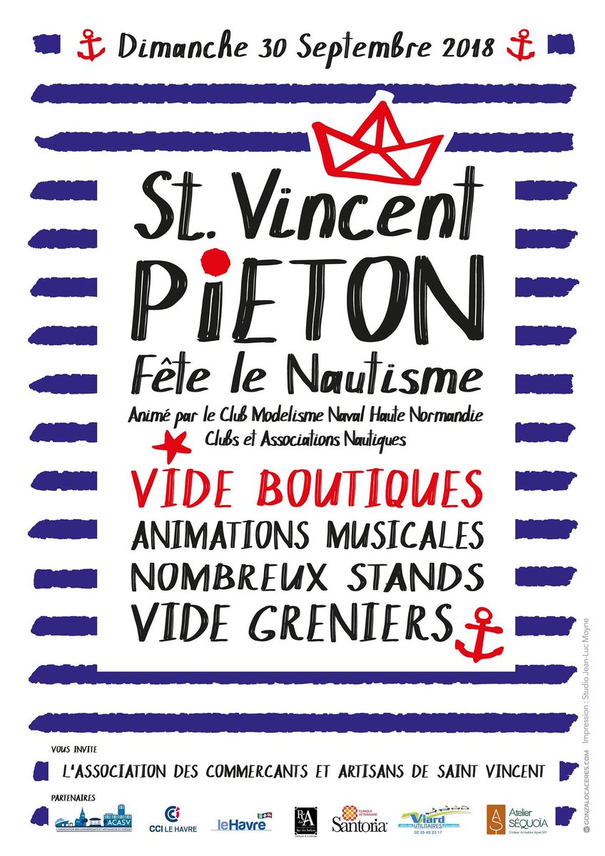 Prat_Isabelle's tweet photo. Le prochain Saint Vincent Piéton aura lieu ce dimanche 30 septembre ! 🎈 Un rendez-vous annuel à ne pas manquer ! ✨ Merci @StVincent76600 @cciseinestuaire @LH_LeHavre @AmbCommerce ! https://t.co/98Ut8nWlyu