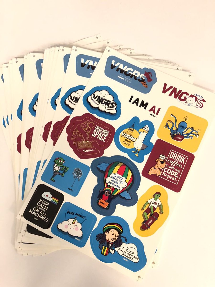 AyseKulabas's tweet image. #VNGRS stikerlarımız geldi. 😀👌#VNGRSAI #VNGRSCloud #Devops #DevOpsDaysİstanbul #ArtificiallIntelligence #MachineLearning #Cloud