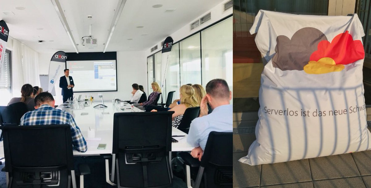 fellowmind_de's tweet photo. Heute bei @MircosoftDE in #BadHomburg: #DigitalWorkplace mit coolen #Features aus #Office365. #digitaleZusammenarbeit, #ModernWork und #SocialIntranets für #interneKommunikation. Cool aus der #Cloud #serverlos ist das neue #schwarz. Was ist das neue #rot und #gelb? @MSPartnerDE https://t.co/JZjfS6iQef
