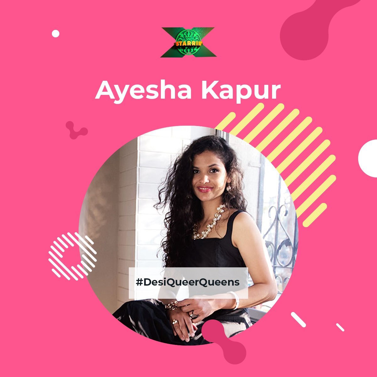 #DesiQueerQueens #AyeshaKapur currently works in the F&amp;B industry and was one of the petitioners urging the court to scrap #Section377. #StarrinX #HarnessTheHappy  #GayRights 
#lgbtq #pansexual #asexual #transgender #bisexual #lgbtpride #queer