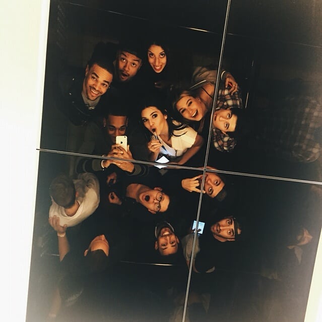 January 22, 2015. Hailey, Justin and friends out in Los Angeles.