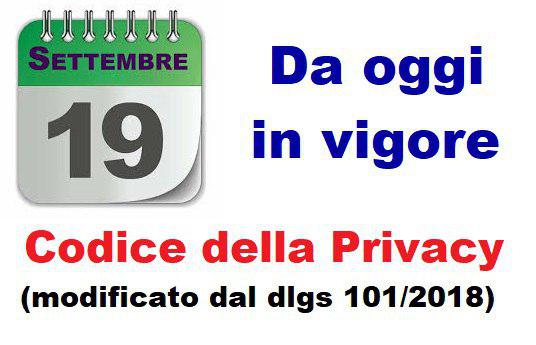 DLeaders_IT's tweet photo. Entra oggi in vigore il D.Lgs. 101/218, che adegua il #CodicePrivacy - D.Lgs. 196/2003 - alle disposizioni del Regolamento (UE) 2016/679.
#GDPR #DataProtection #Privacy #DataPrivacy #ItalyPrivacy #Italy #GarantePrivacy
Scarica qui il testo coordinato ⤵️
https://t.co/UXfyztxY2T https://t.co/gmeStFuCEF