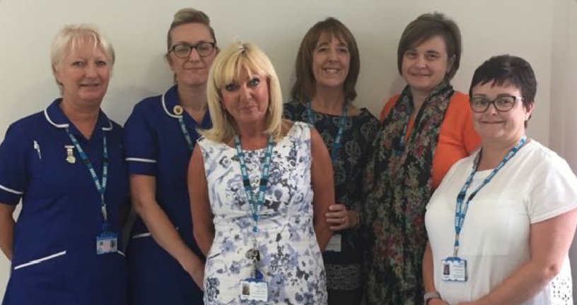 wchc_nhs's tweet photo. Why is our Infection Prevention and Control Team so smiley? They have all had their flu vaccine! 100% immunised - good work, team! #flufighters https://t.co/ymXYjLDbTi