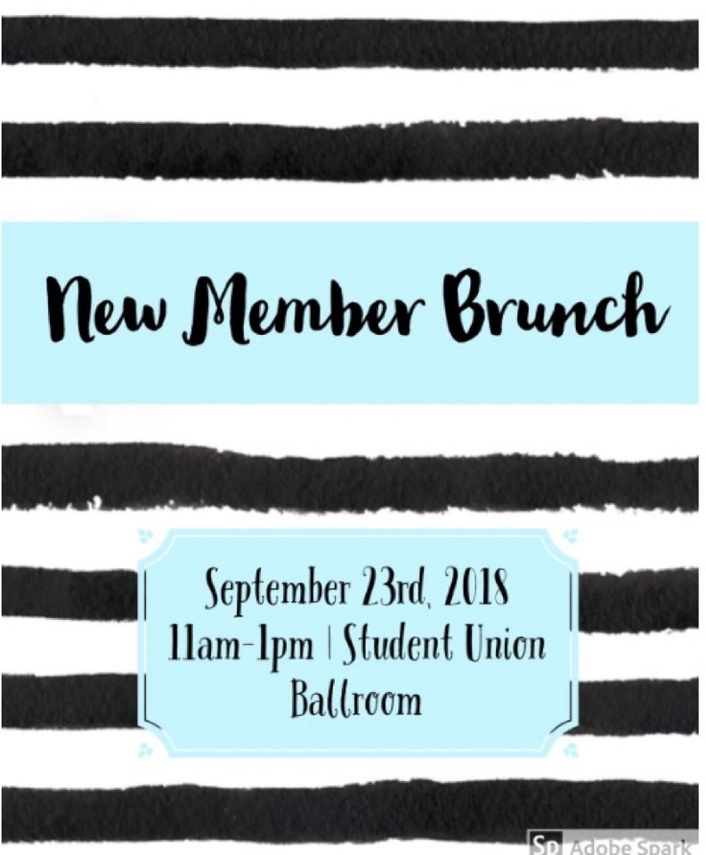 Hey Fall '18 New Members- come and meet the Panhellenic Community at our New Member Brunch this Sunday!!