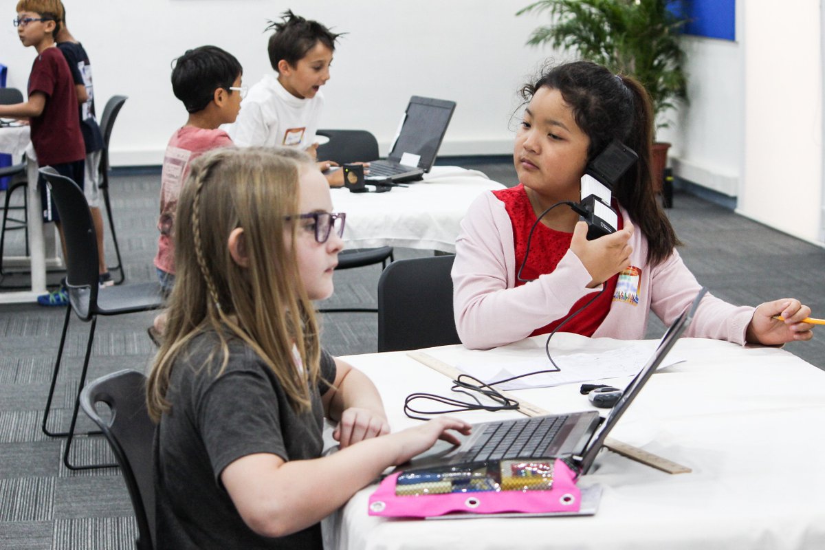 AISChennai's tweet photo. AISC elementary students are learning about Vernier Motion Sensors, which they will use to make observations of an objectβs motion to provide evidence that a pattern can be used to predict future motion.
#AISCInTheClassroom #NextGenerationScienceStandards https://t.co/HFitW48yLr