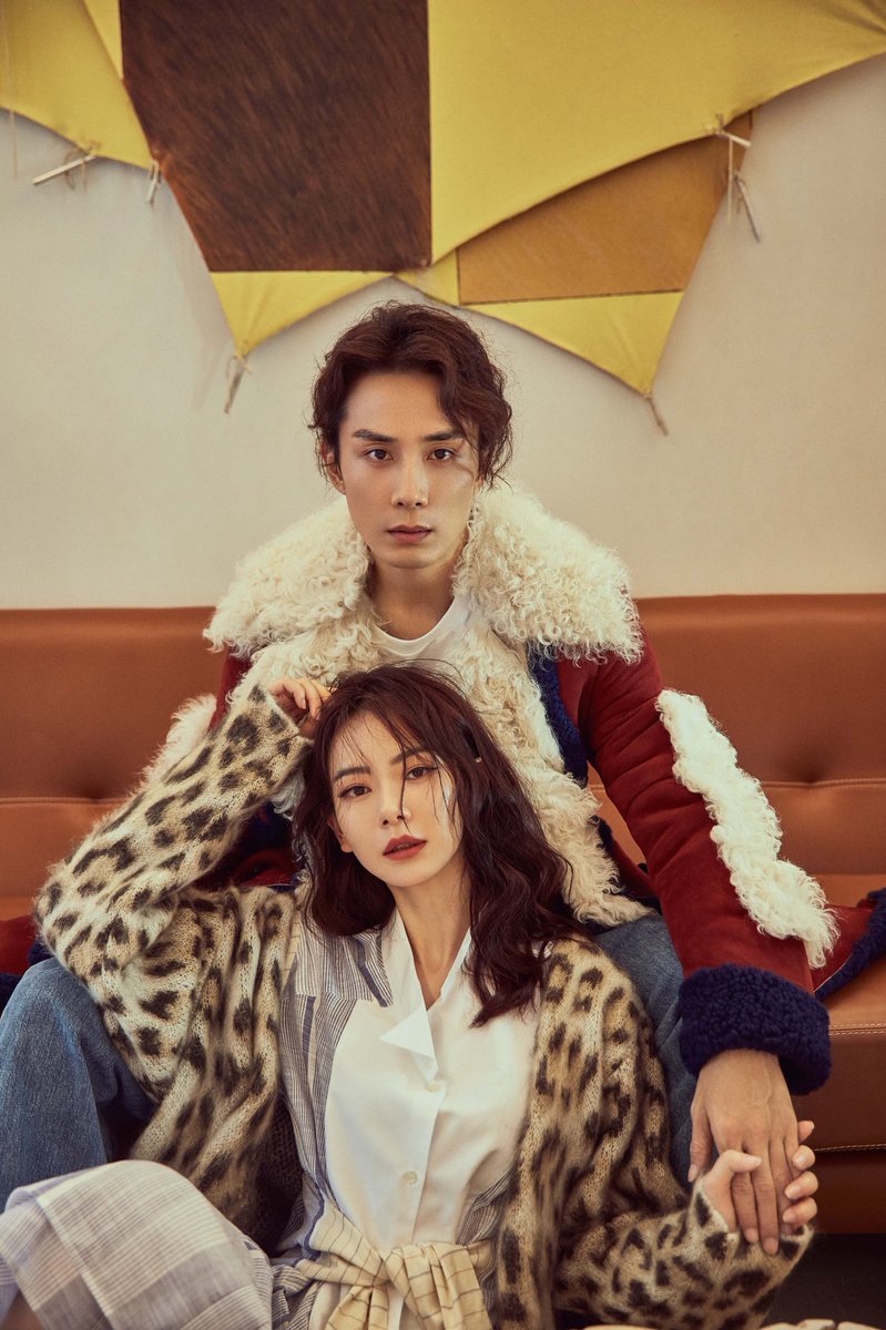 Married celebrity couple Qi Wei and Lee Seunghyun give off fall