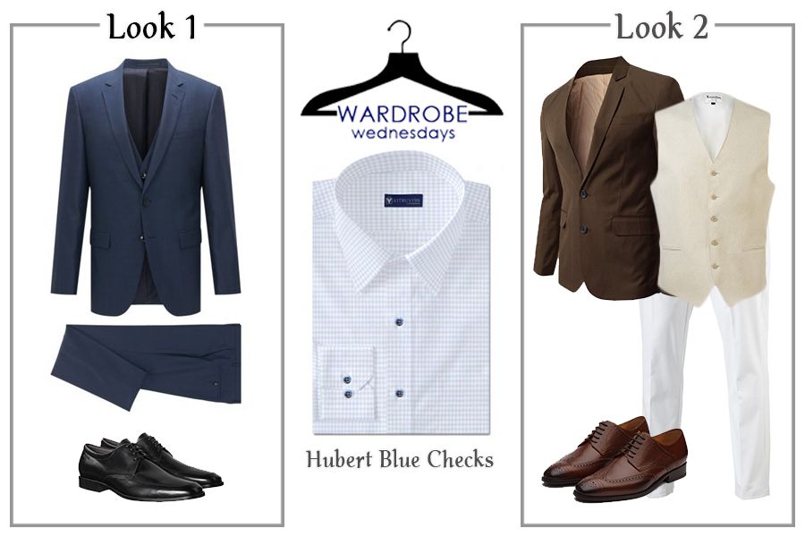 #Wardrobewednesdays - Hubert Blue Checks - buff.ly/2MjJkzN