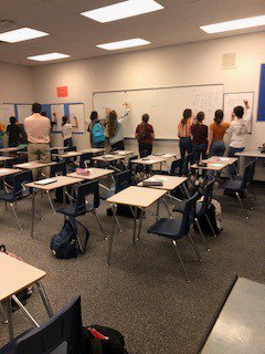 BrittonClass's tweet photo. Omar Lopez's math students experiencing how NASA engineers collaborate to problem solve! 360 math with all students thinking and talking about math!! #NASA360 @BurtonBulldogs @BurtonSchools #collaborate #BurtonStory @omarlopez001 https://t.co/ilt6NjlN9D