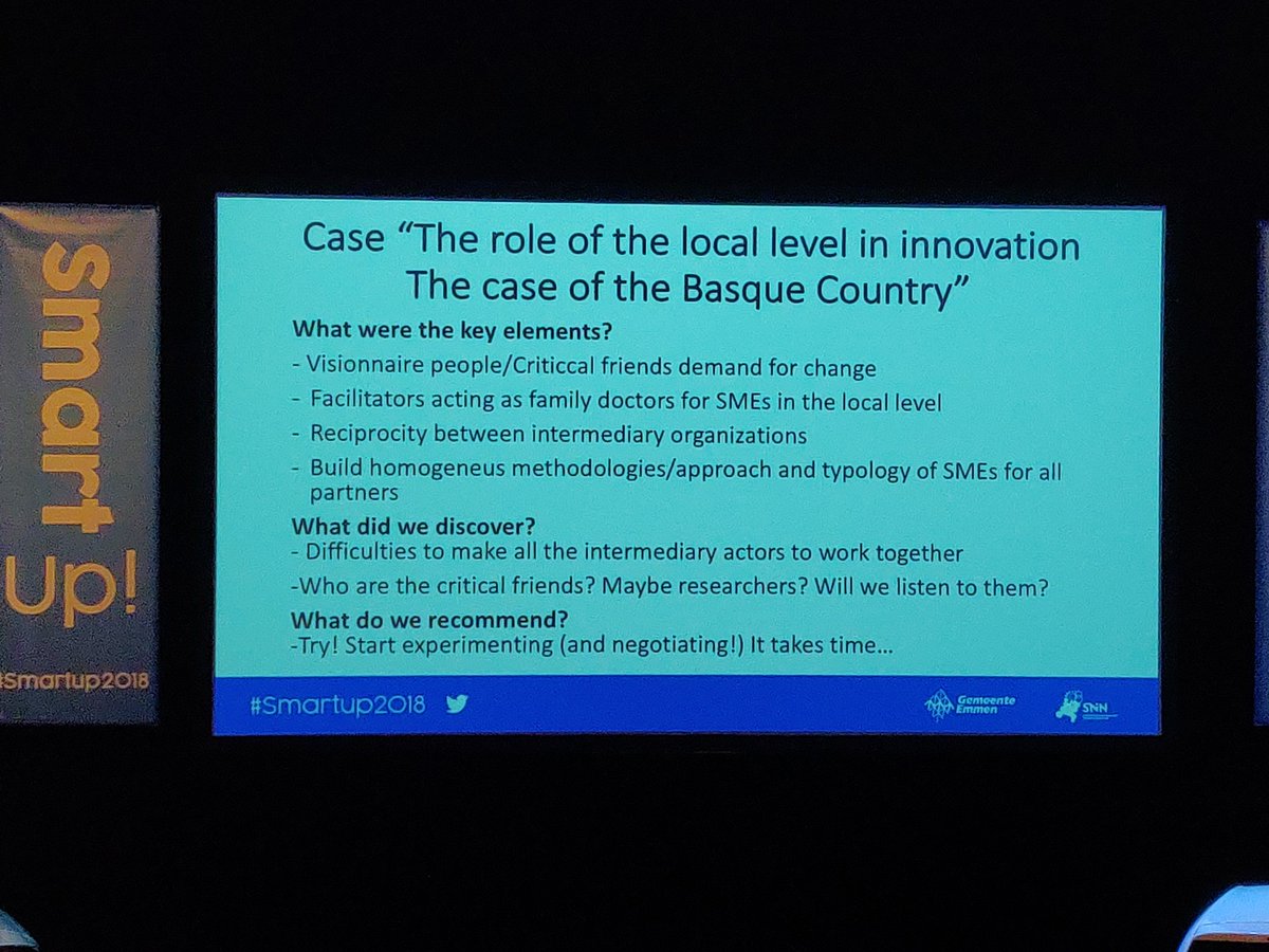 RELOS3eu's tweet photo. Very useful output from @orkestra's Miren Estensoro's session.  Demand and recprocity are points that stick to mind - important to realise that you can start experimenting every day, and you can learn from the experiment.  #RIS3 @Beyond_EDP @ClusterFY_eu @Cs3Tra https://t.co/OP5vGnb8Vp