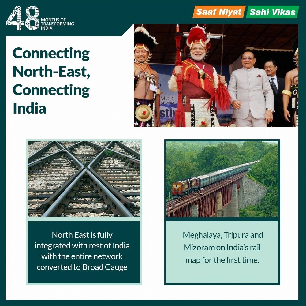 narendramodi177's tweet photo. Connecting North-East, Connecting India, Transforming India. #ClubFactorySale https://t.co/hDuxJIx2Q7