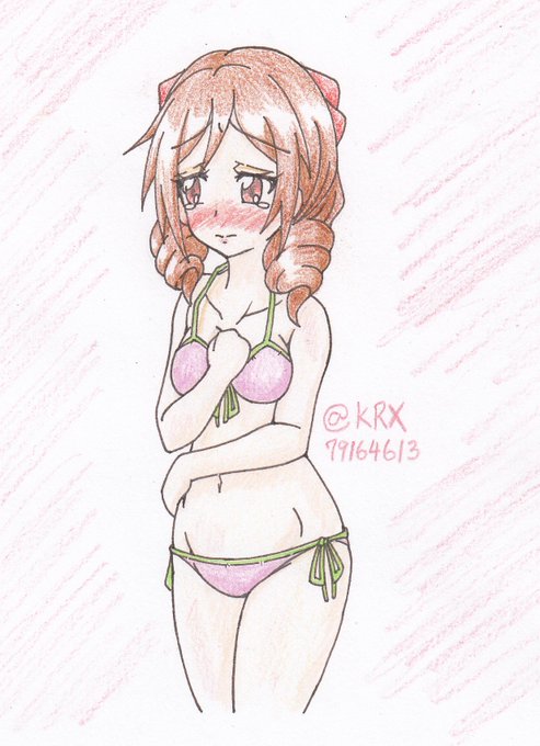 #艦これ版深夜の真剣お絵描き60分一本勝負 #艦これ版真剣お絵描き60分一本勝負_20180919最近の水着はその、なんと申しますか破廉恥ではないかと 