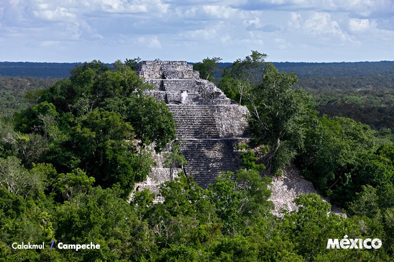 VisitMex's tweet photo. Al sureste de Campeche en medio de una reserva natural se encuentra la emblemática y maravillosa zona arqueológica de Calakmul.

#ViajemosPorMéxico https://t.co/4DxqEKbBUM