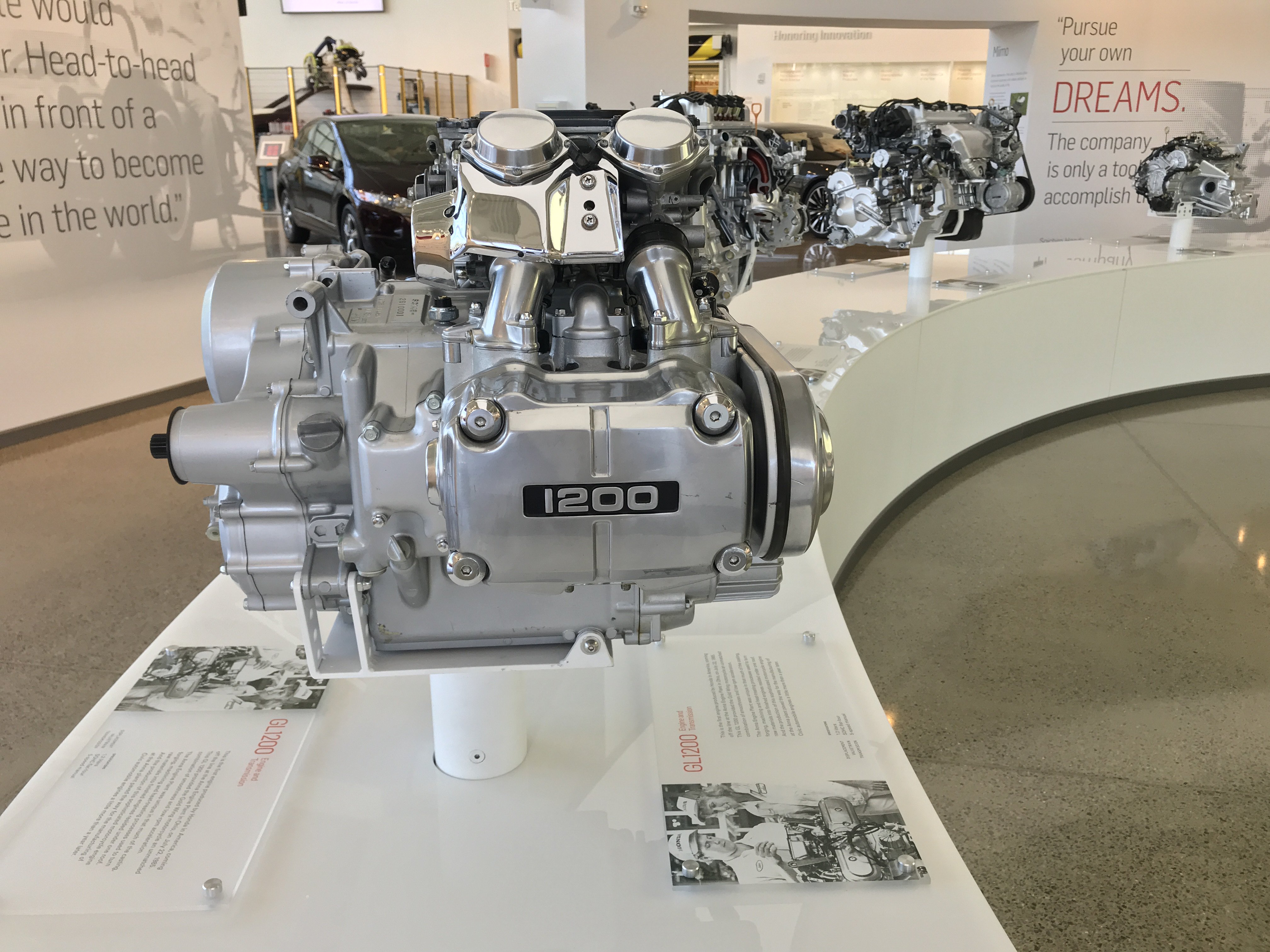 Goldwing engine outlet