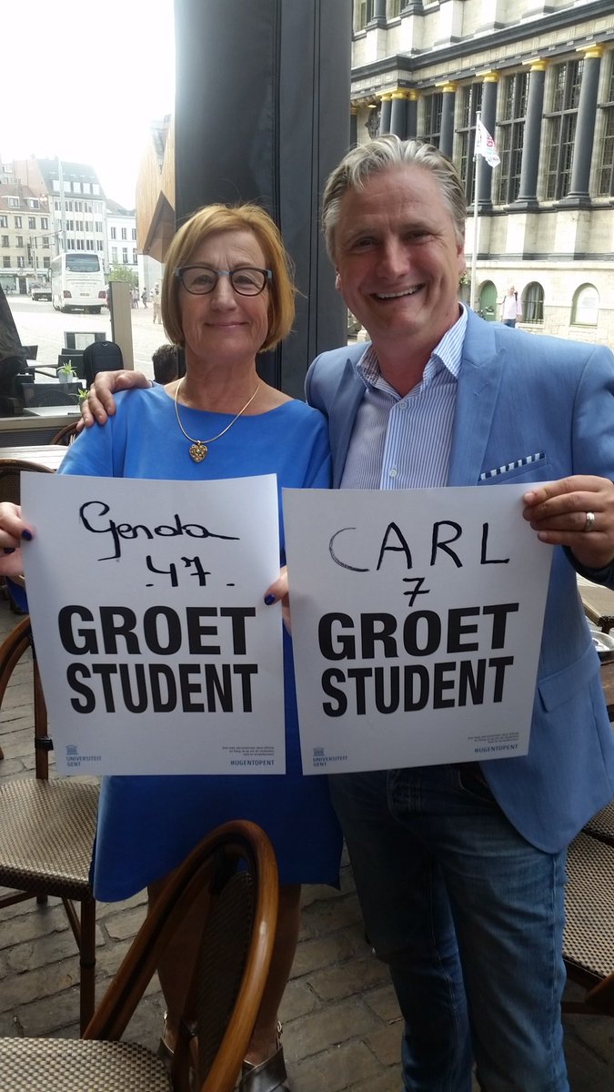 CarlDeDecker's tweet photo. We groeten en verwelkomen van ganser harte de #studenten @ugent terug in onze prachtige @Stadgent #CarlDoet #magic7 #gerda47 #jijbeslist #vk2018 @OpenVldGent https://t.co/nlUzVEMvM9