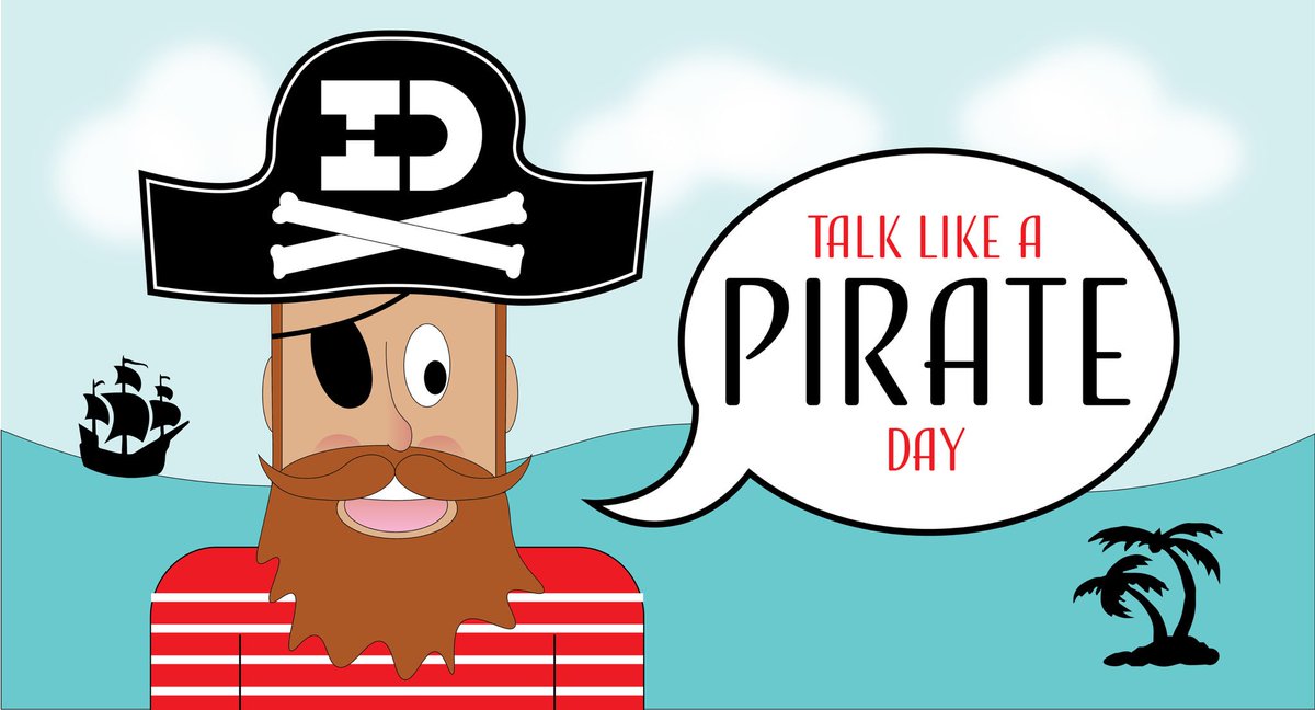 MrsClarkSLP's tweet photo. It’s “International Talk Like a Pirate Day” And all the SLPs In the world rejoice for the extra /r/ sound practice today! #MrsClarkSLP #publicschoolSLP https://t.co/uw1RqLMDOl