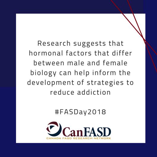 CanFASD's tweet photo. #FASDay2018 Fact #18: Research suggests that hormonal factors that differ between male and female biology can help inform the development of strategies to reduce addiction
For more information: https://t.co/y4cI9JYQl8 https://t.co/qj5yUX8nRT