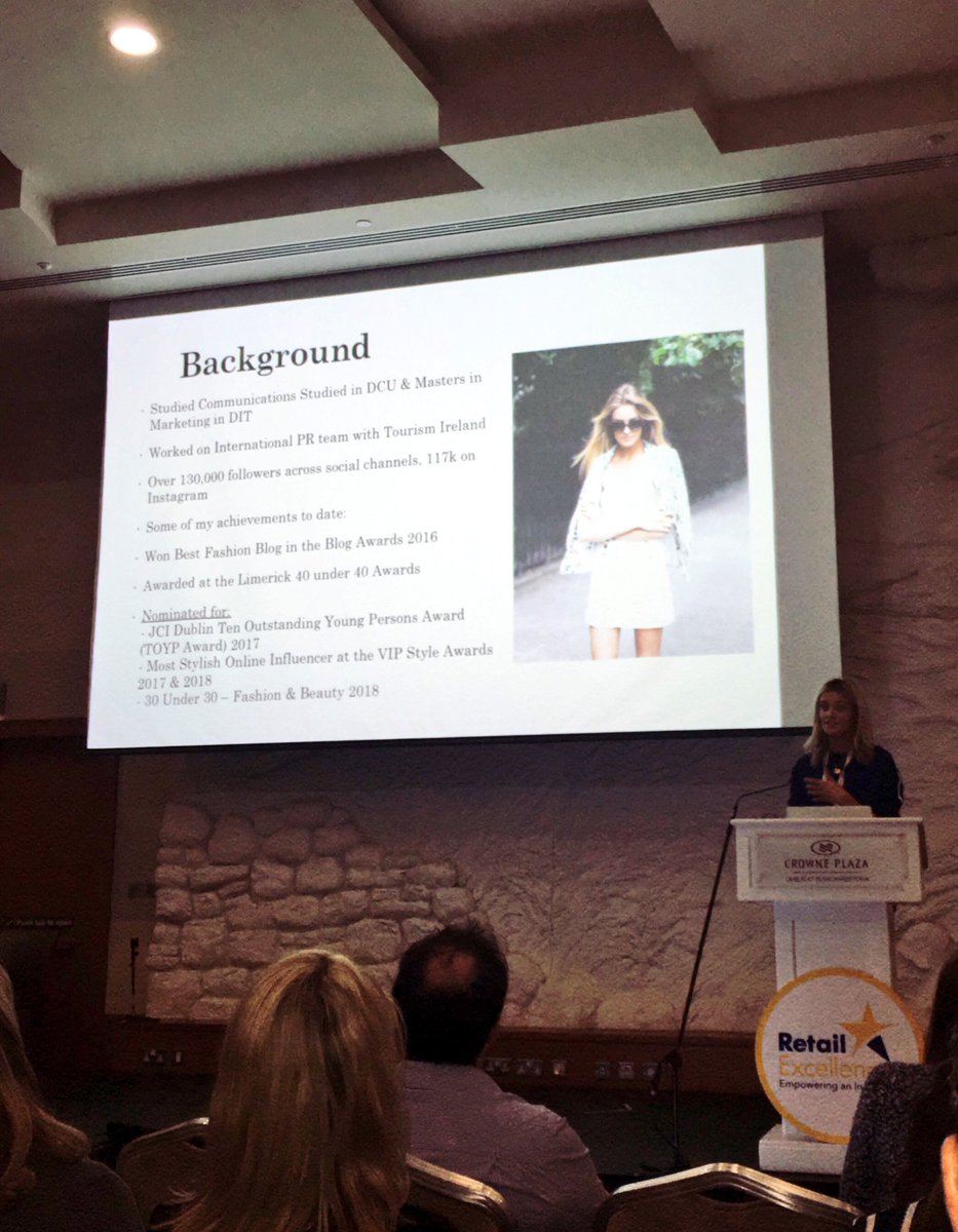 ruthiebos's tweet photo. Award-winning blogger &amp; influencer @louisecooney_ on “The Importance of Websites &amp; Social Media for Retailers.”
#eCommConf https://t.co/Qhlj0tJyrE