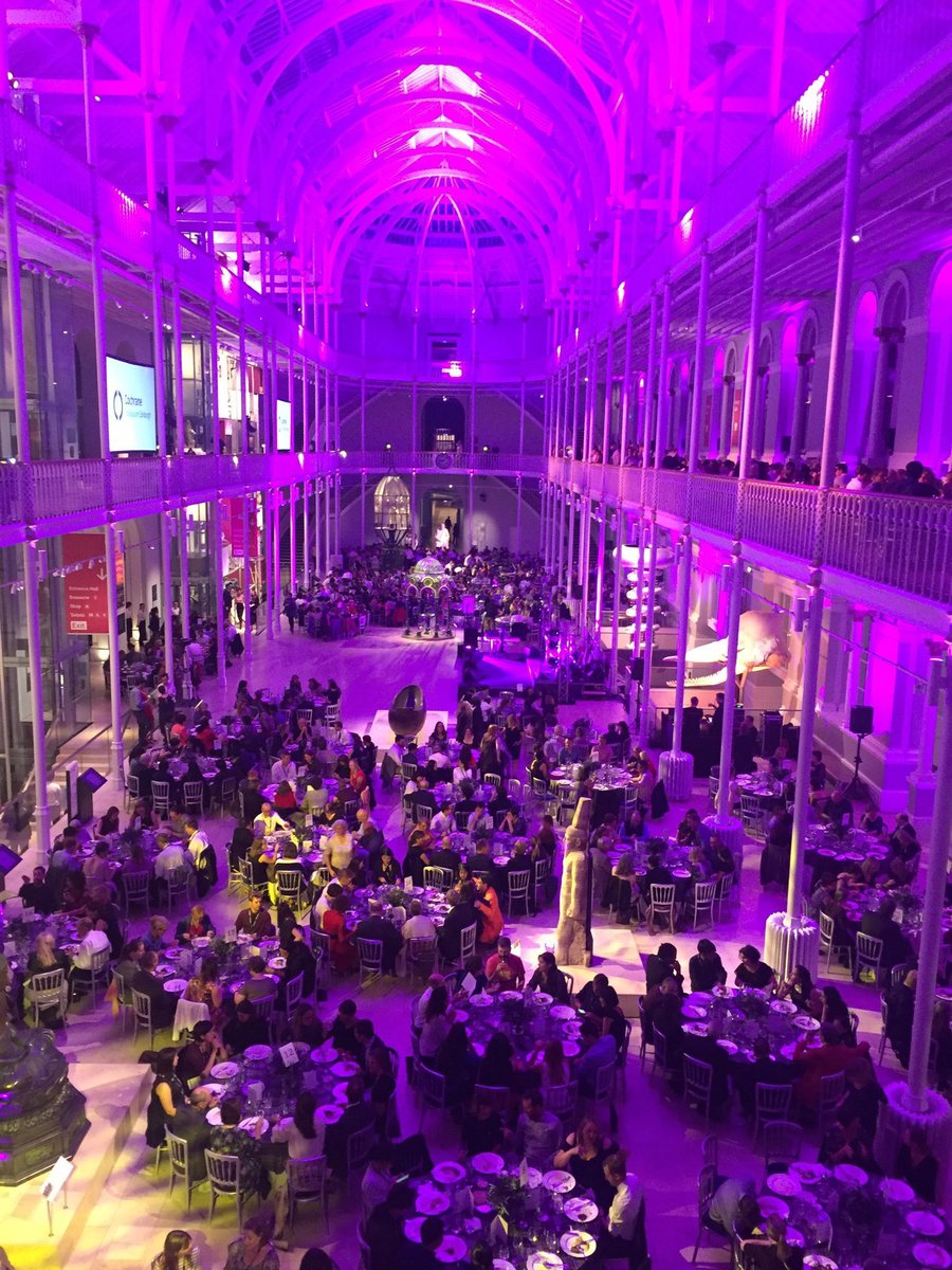 Sensational #conference gala dinner <a href="/NtlMuseumsScot/">National Museums Scotland</a> on Monday with 1200 guests. One of our best events ever with music, song and #ceilidh dance #EventProfs #Edinburgh #scotland #event