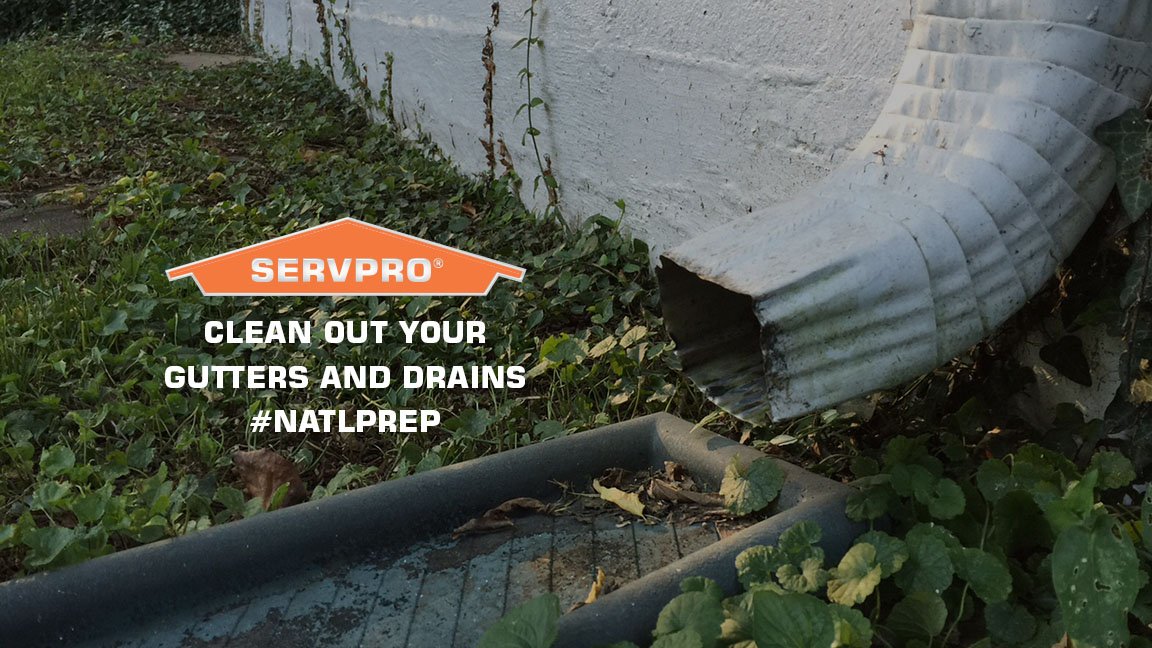 Cleaning your gutters is an effective way to make sure water drains safely from your house and you stay dry. #NatlPrep
