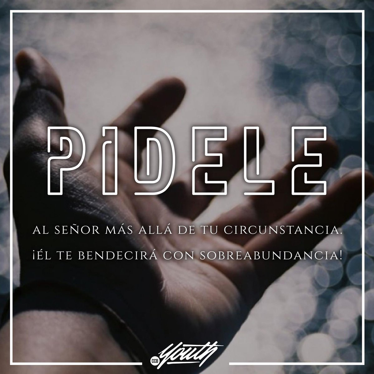 ccbyouthpr's tweet photo. Pídele al Señor más allá de tu circunstancia. ¡El te bendecirá con sobreabundancia! #CCBYouth #CCBDorado #Pidele #Sobreabundancia #Circunstancias https://t.co/7lnAQQVjUo