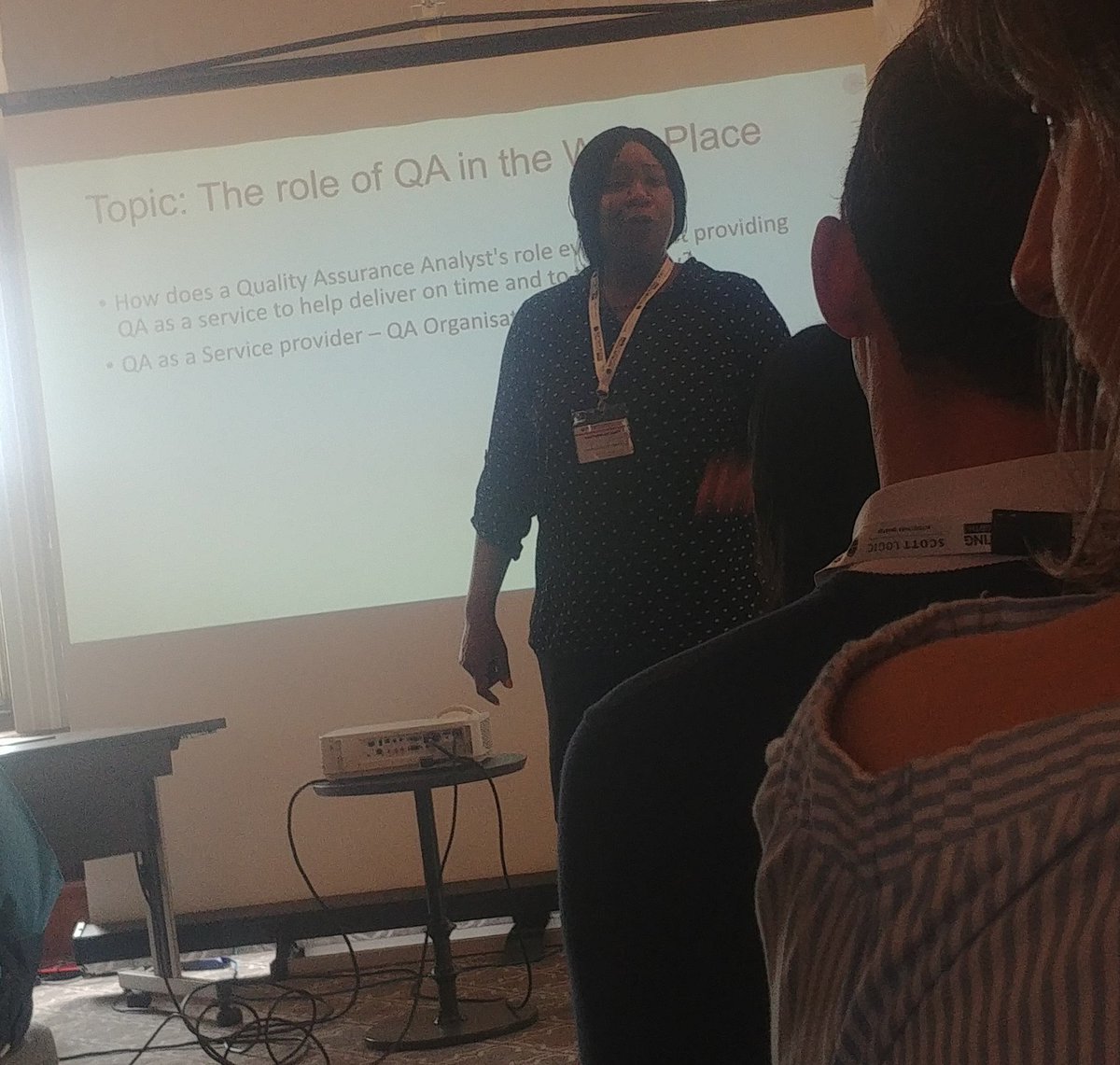 ScottKTeaching's tweet photo. Fantastic talk brilliant insight. Completely different view on what we all think is the standard. Thank you Maryann Lockley
#TestingConfNorth https://t.co/zdnQztbxFE